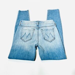 MOTHER Light Blue Ankle & Cropped Jeans